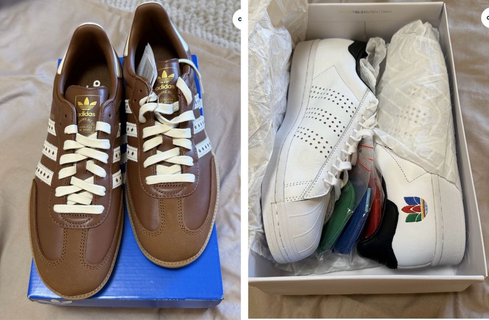 Adidas Superstar 43/ Adidas Samba OG 44 brown