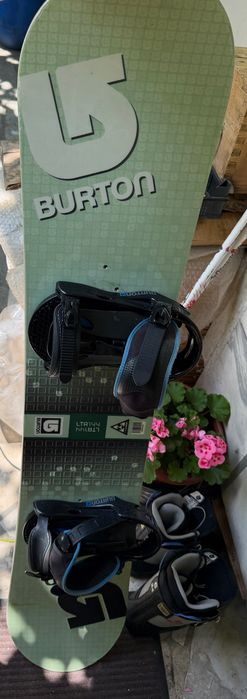 УНИКАЛЕН Сноуборд BURTON LTR 144 + подарък Автомати + Обувки Burton 38 -НОВИ