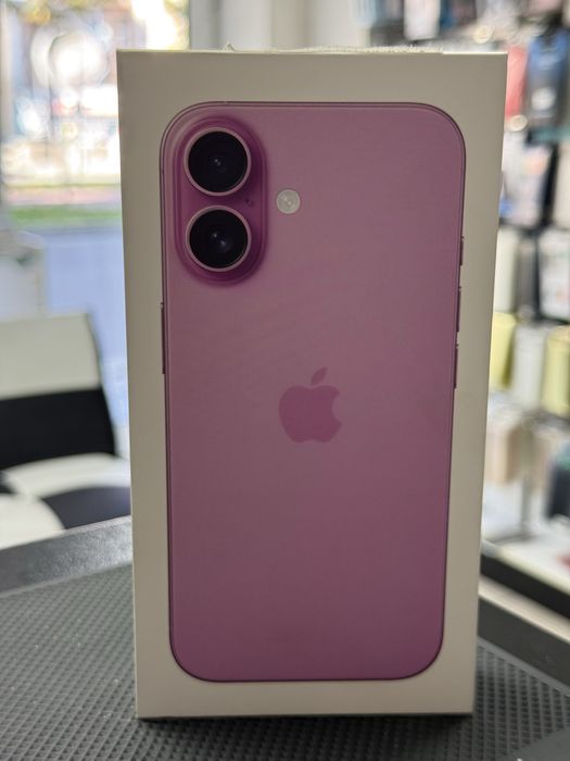 Apple iPhone 16,Pink,128GB *ЧистоНов*3г Гаранция*