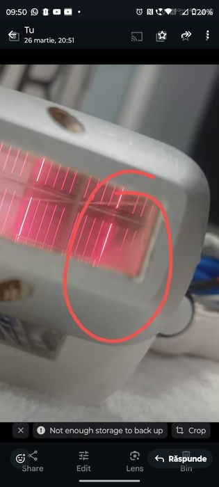 Schimb dioda laser/repar/curăț manipul laser și aparatură beauty