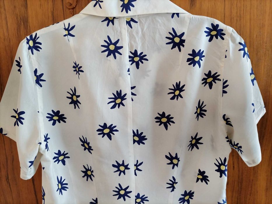 Camasa Nadia Nardi, noua, din matase naturala, mar 38-M, model floral