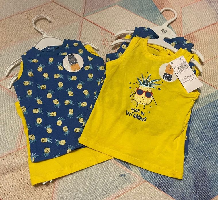 Pijama de vara, băieți, 2 buc/set, mas. 74, 80, 86