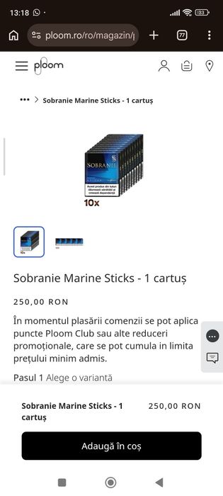 Sobranie Marine ploom