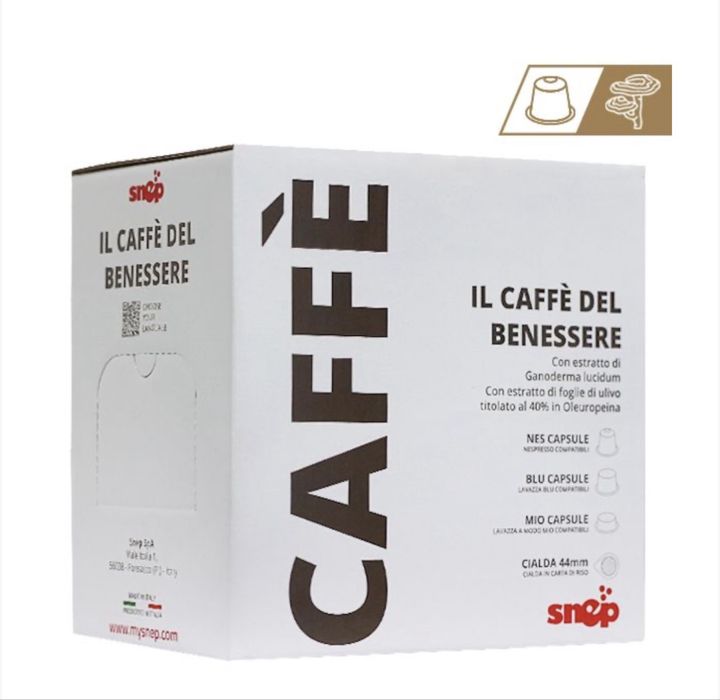 Capsule (75) de cafea cu ganoderma compatibile cu Nespresso