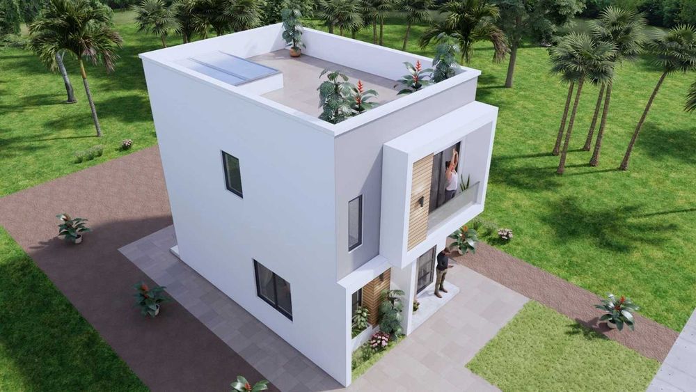 НА ИЗПЛАЩАНЕ - Двуетажна сглобяема къща с 2 спални, 70 кв. м