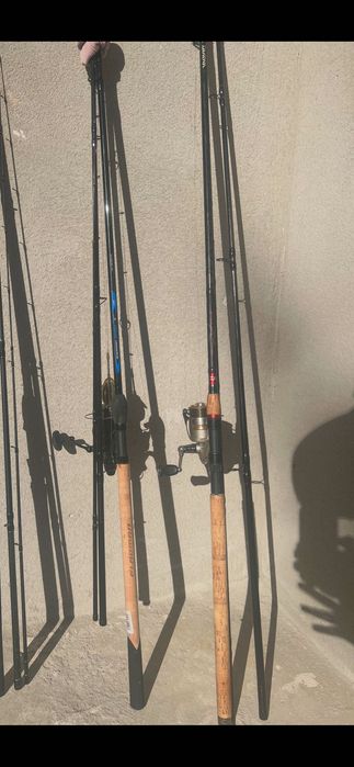 Въдици-за фидер рибилов 3 броя с калъф