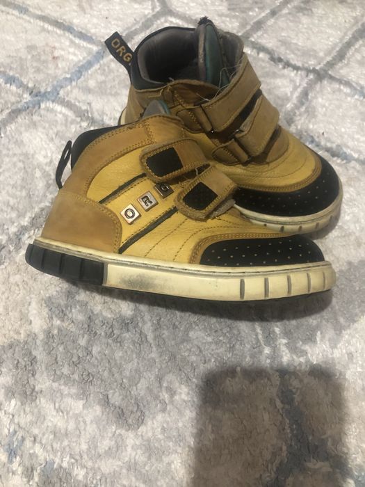 Ботинки детские кожаные