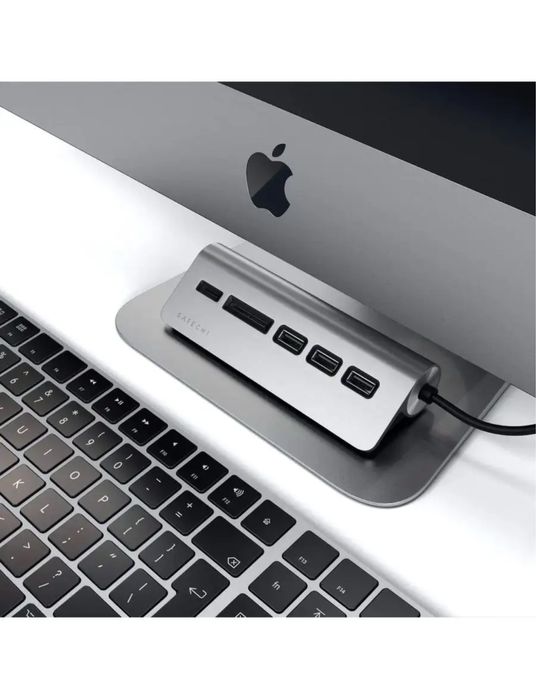 Хаб Satechi USB-C Combo Hub for Desktop, Space Gray