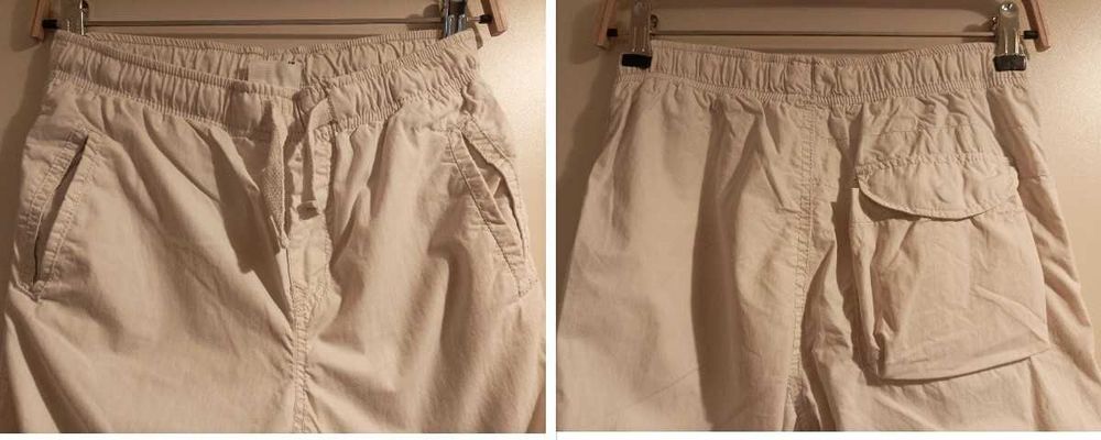 Pantaloni dublati pt timp rece, pt fete 10A, cream.