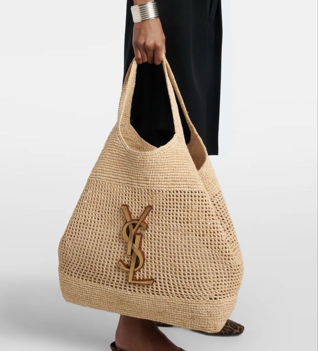 Geanta YSL Icare raffia full box