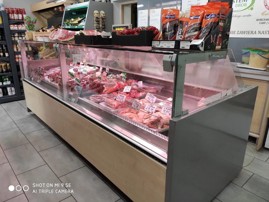 Vitrina orizontala mezeluri/carne ultra profesionale inox