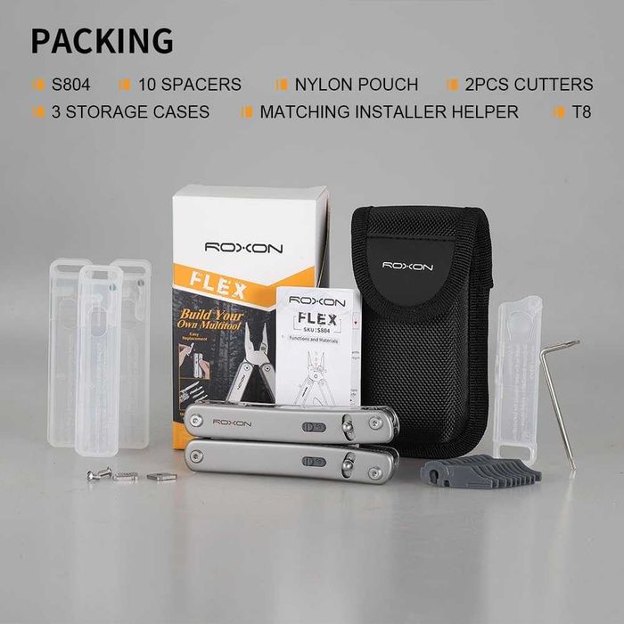 Multitool EDC Roxon S804G Flex - Patent multifunctional modular