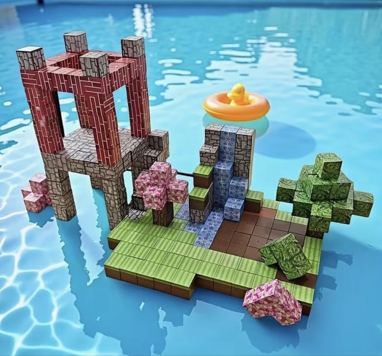 100 броя Магнитни кубчета Майнкрафт