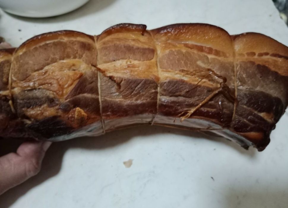 Сало домашний копчёное