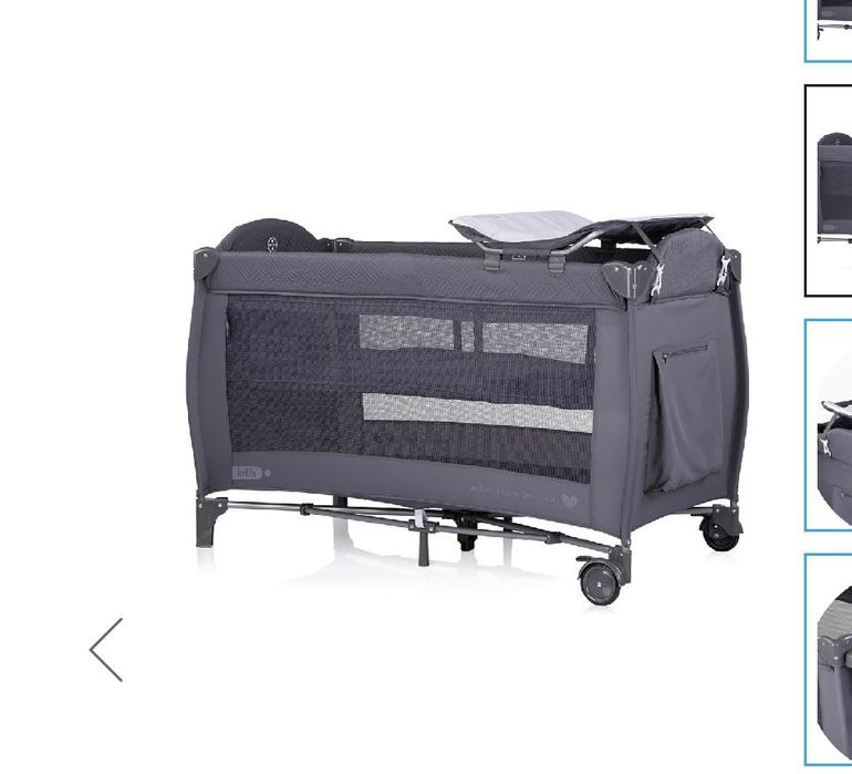 Pătuț pliabil cu 2 nivele