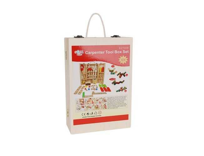Кутия с дървен комплект инструменти