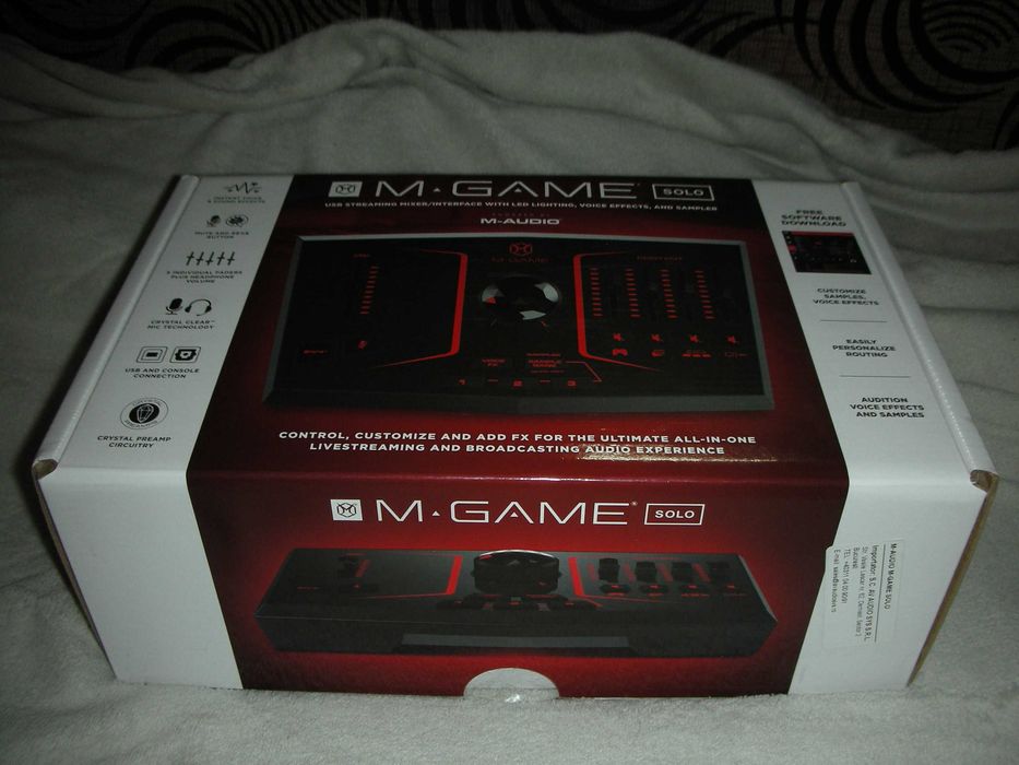 Vand/Schimb M-Game SOLO Interfață audio USB.NOU la cutie cu accesorii.