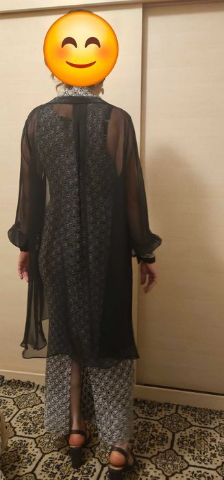 Rochie de gala dantela cu blazer de voal Cabrini (Italy) mar M