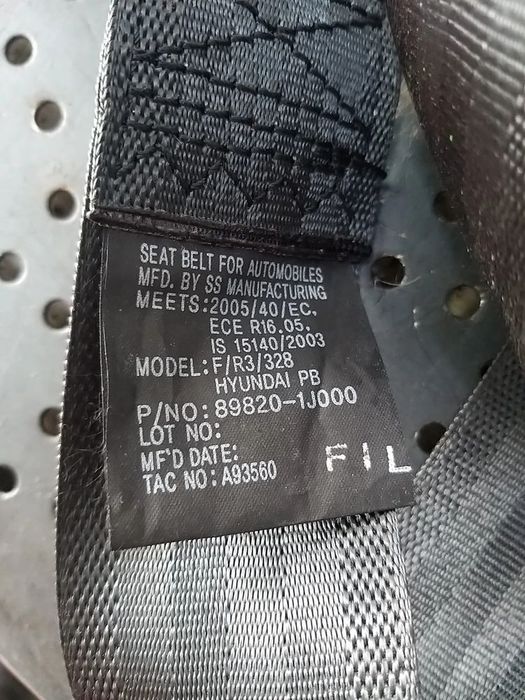 Centura siguranta dreapta spate hyundai i20 898201j000