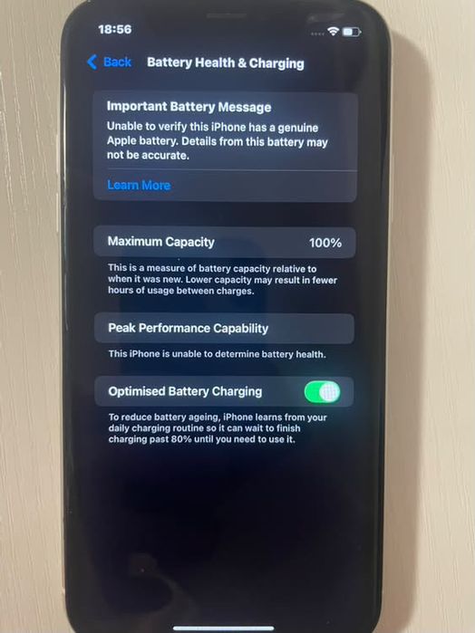 iphone xr, baterie 100%