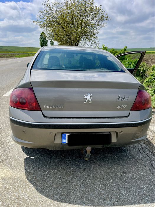 Peugeot 407 2.0 HDI 136CP • Piele Crem • Climatronic • Întreținut