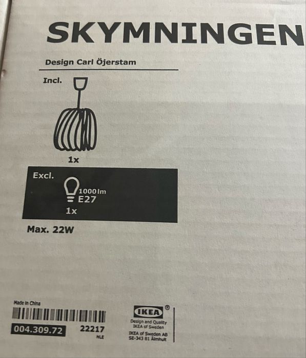 Lustra SKYMNINGEN - crem