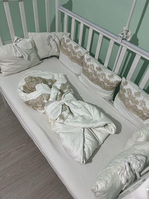 Детский манеж белый