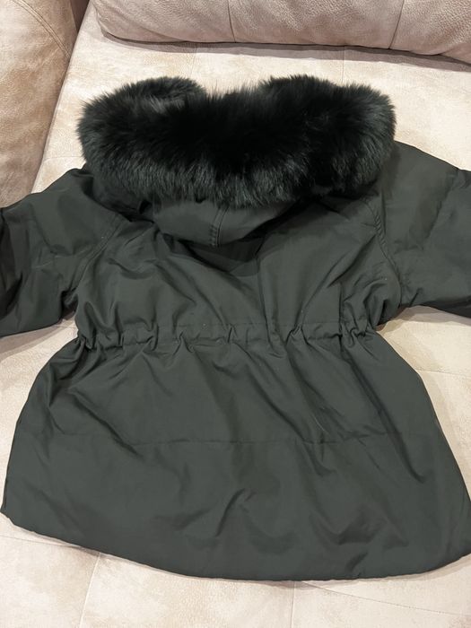 Дамско яке с естествен косъм - размер М