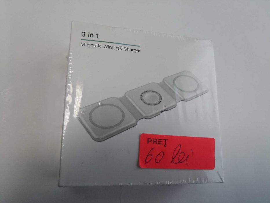 Incarcator wireless magnetic 3in1