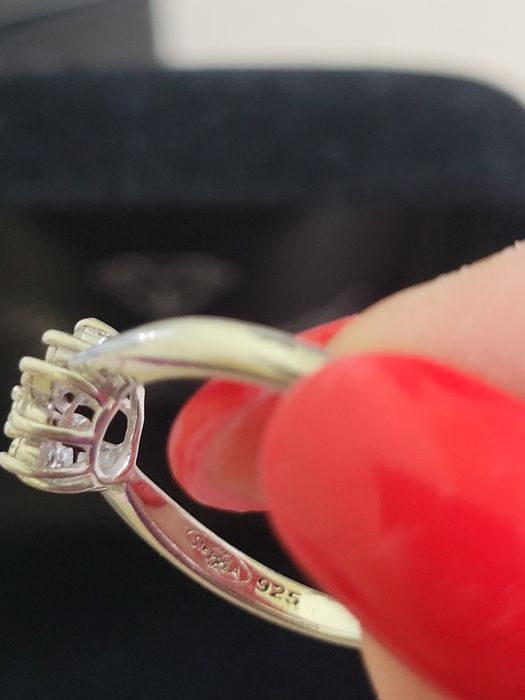 Inel argint cu diamant Abellina Diamond de la Avon, marimea 6