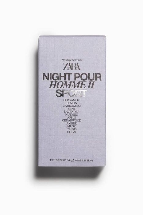 Парфюмированная вода для мужчин Zara night pour homme II sport 100 ml.