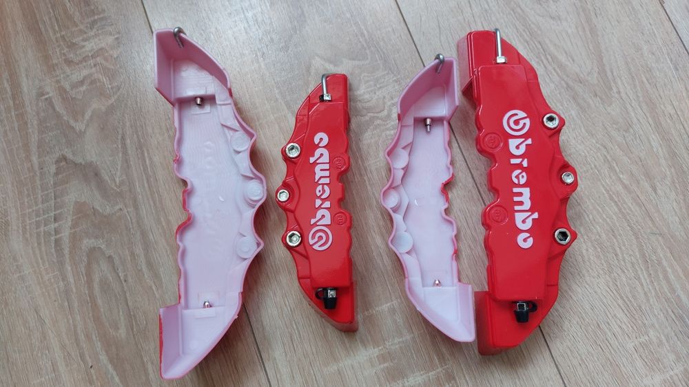 Capace ornament etrier disc frana brembo roșii plastic tuning racing