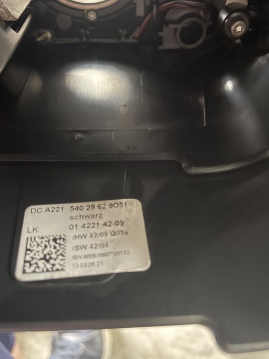 Panglica / spira volan Mercedes w221 facelift selector viteze volan