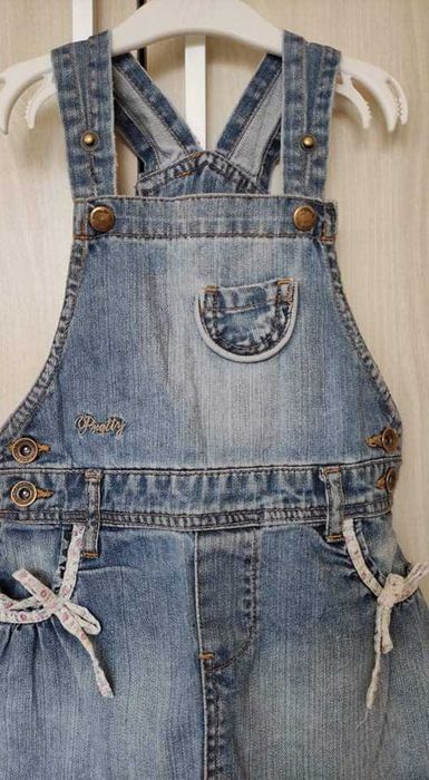 Детска дънкова рокличка