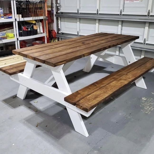 Masa gradina lemn masiv