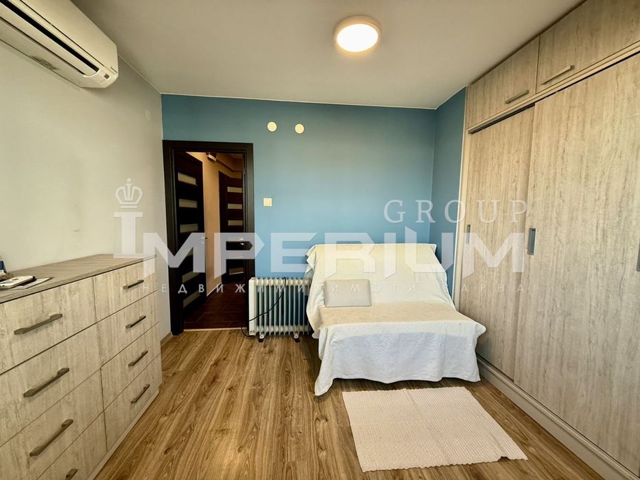 ТОП! Тристаен обзаведен апартамент под наем в района на жк. Чайка, гр