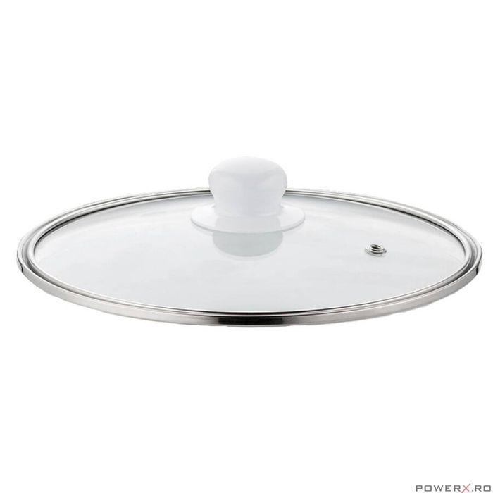 Oala Kogut, otel emailat alb, 22cm-5.3l, Florina