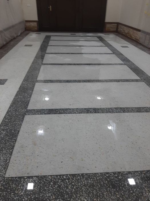 Мозаика, мраморный крошка, Стяжка,  топинг, шлифовка,