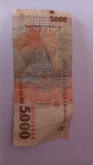 Bancnota veche 5000 lei