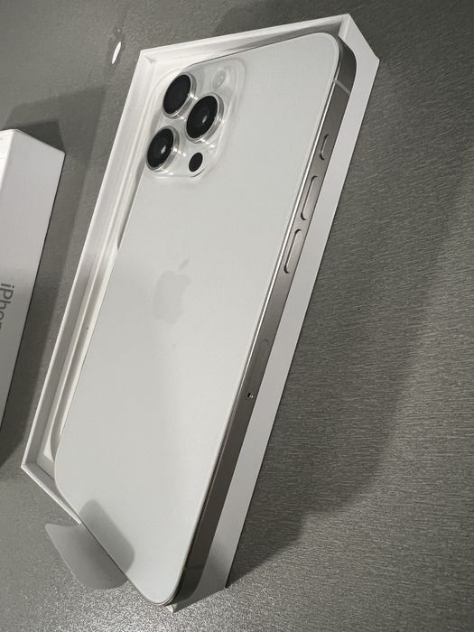 IPHONE 15 , pro max , 256 GB , Nou ! Culoare Alb