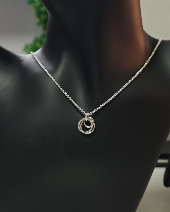 Colier Pandora 925 argint cu un rand din zirconiu cubic transparent