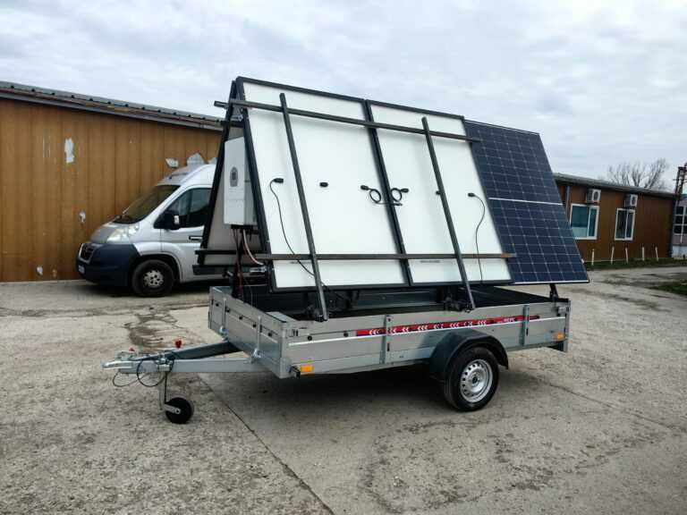 Kit fotovoltaic mobil pe remorca/peridoc – remorca solara