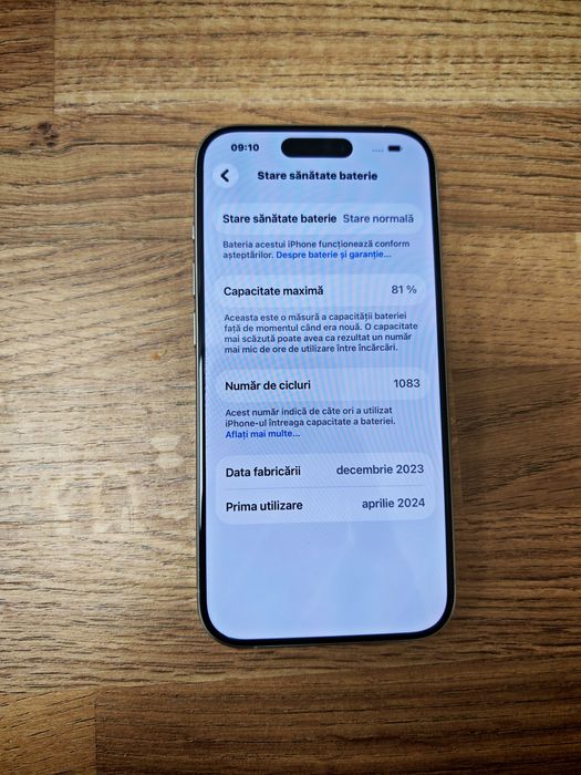 iPhone 15 PRO White Titanium 256GB