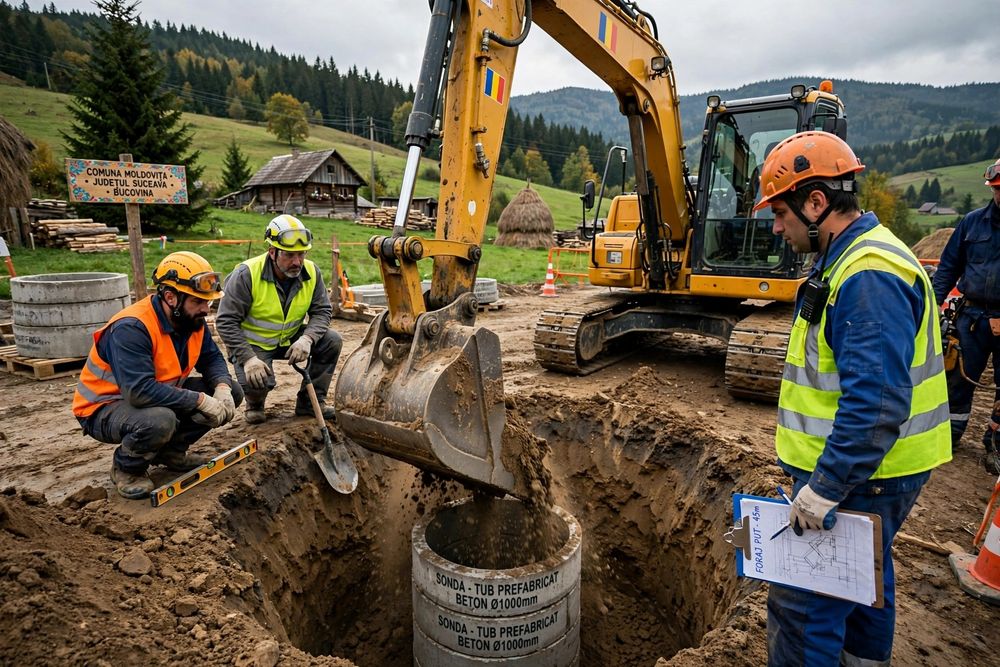 Facem fantani noi cu tuburi de beton sau adancim fantami