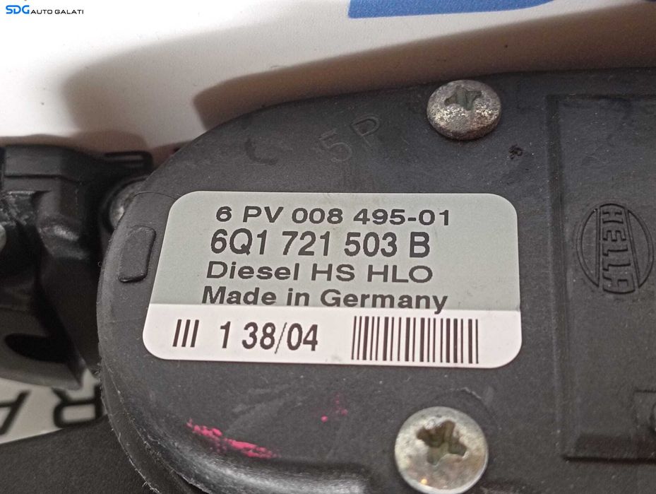 Pedala Acceleratie Seat Ibiza 1.9 TDI 2002 - 2010 Cod 6Q1721503B [M4911]