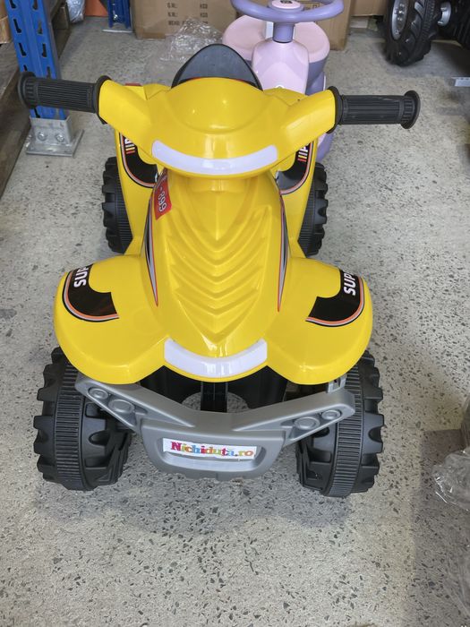 Atv electric pentru copii Nichiduta X Power Yellow 35W cu muzica, lumini, sunete si pornire la buton