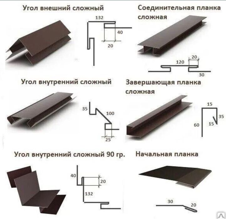 Черепица, сайдин, добор