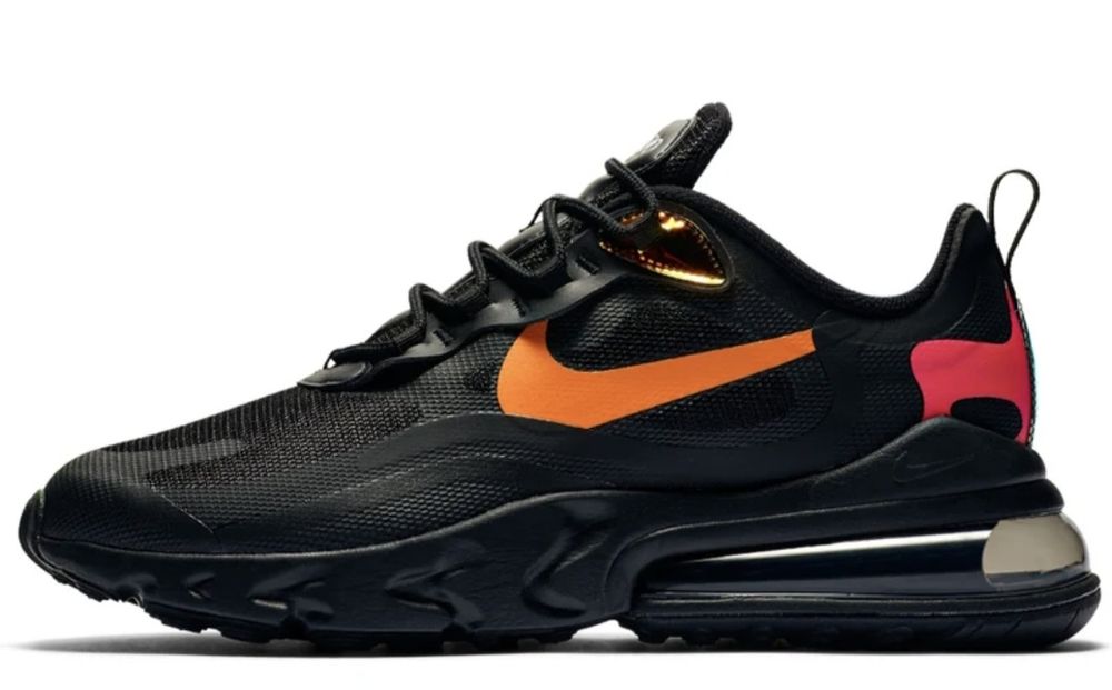 Pantofi sport Air Max 270 React CV1641001, Negru/Portocaliu, PRV 42/43