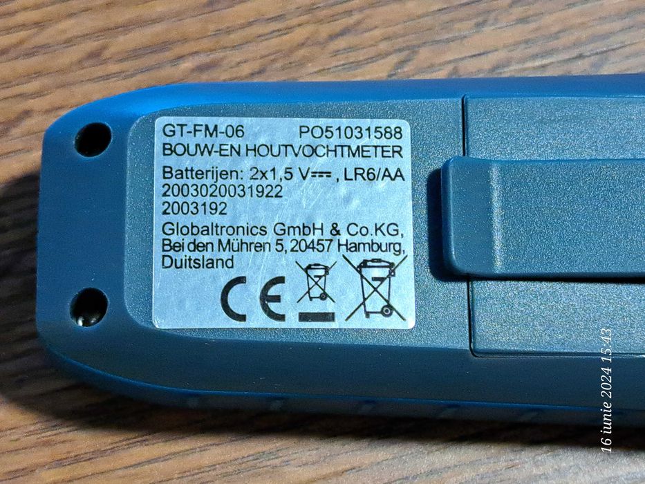 Gadget 2 in 1 pentru lemnari, termometru si umidometru