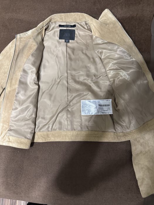 Дамско яко от кожа ЗАРА